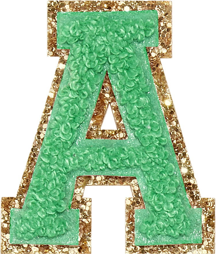 ABC Glitter Green