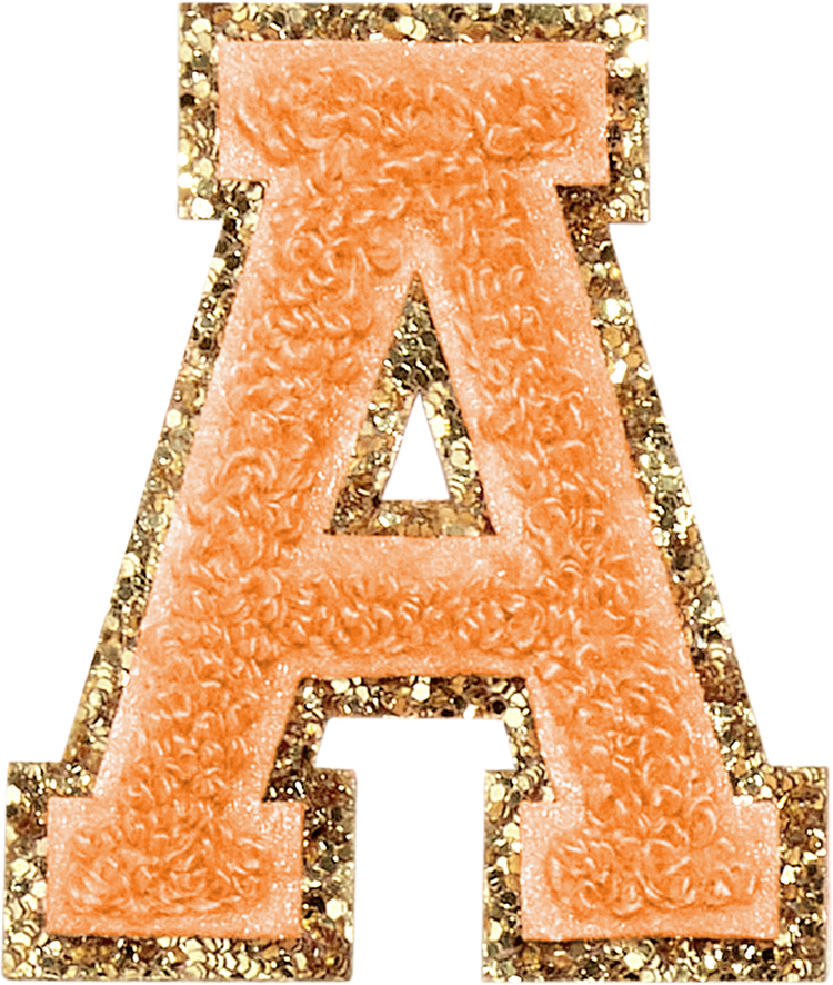 ABC Glitter Orange