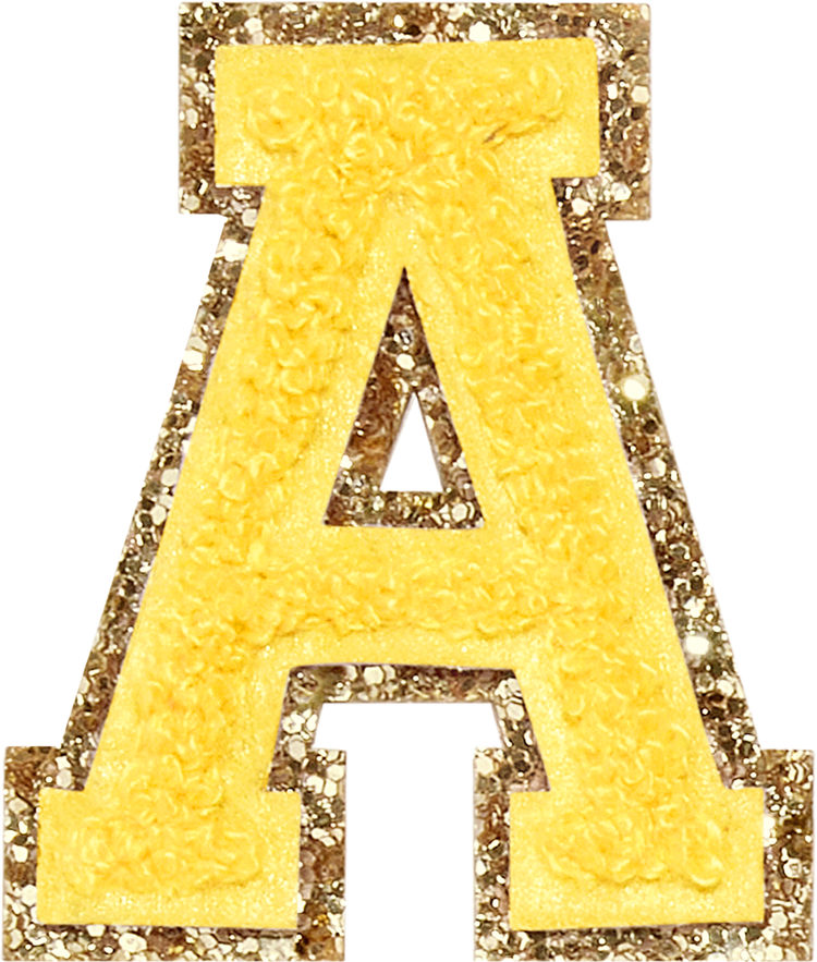 ABC Glitter Yellow
