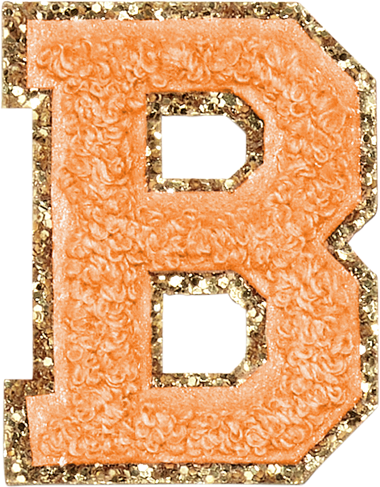 ABC Glitter Orange
