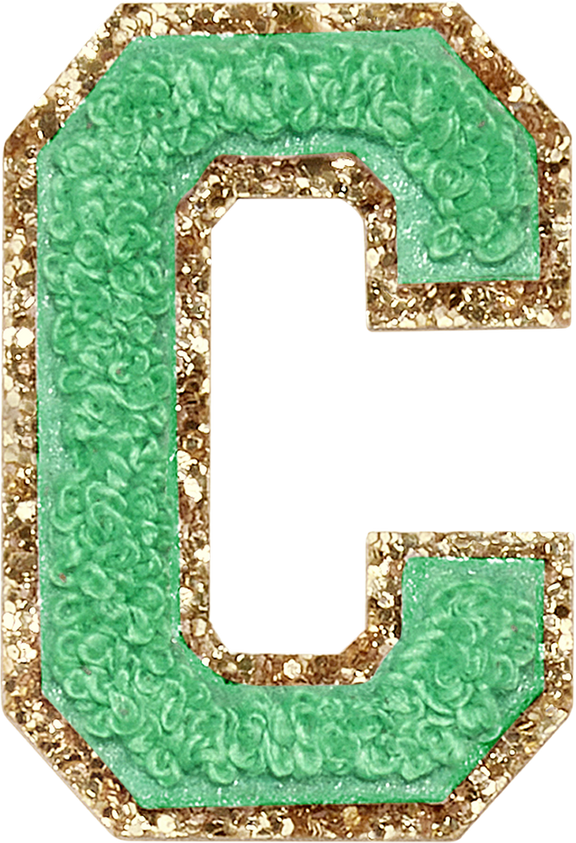 ABC Glitter Green