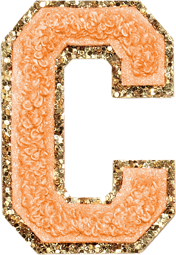 ABC Glitter Orange