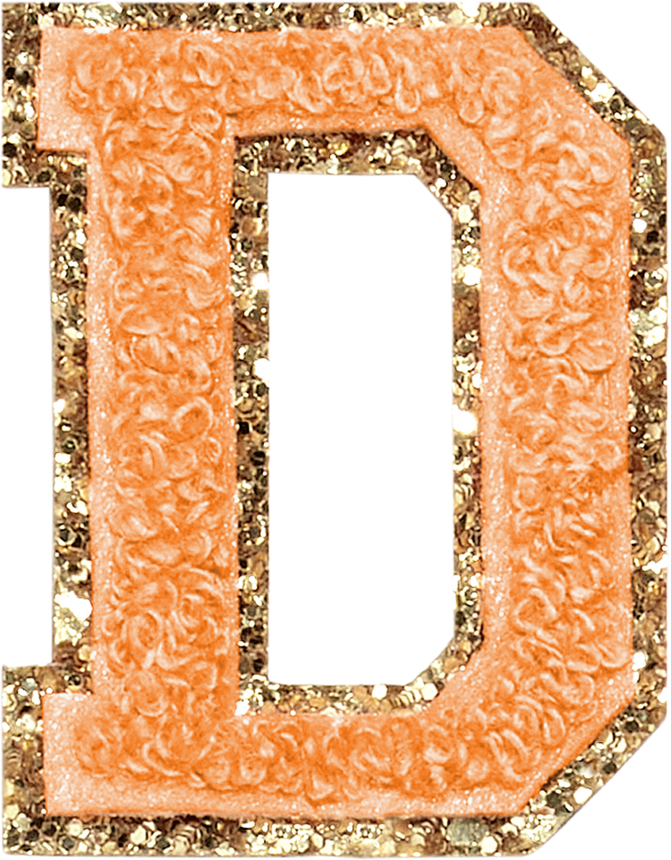 ABC Glitter Orange
