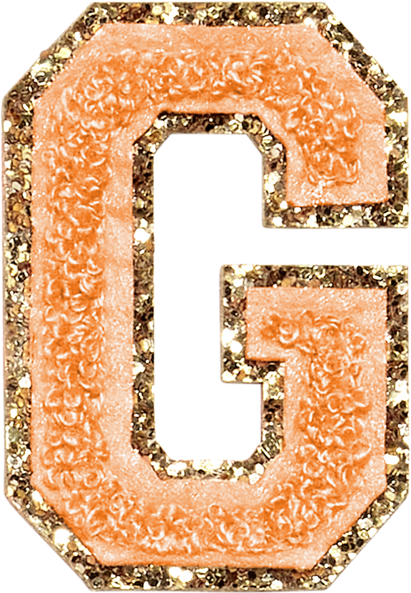 ABC Glitter Orange