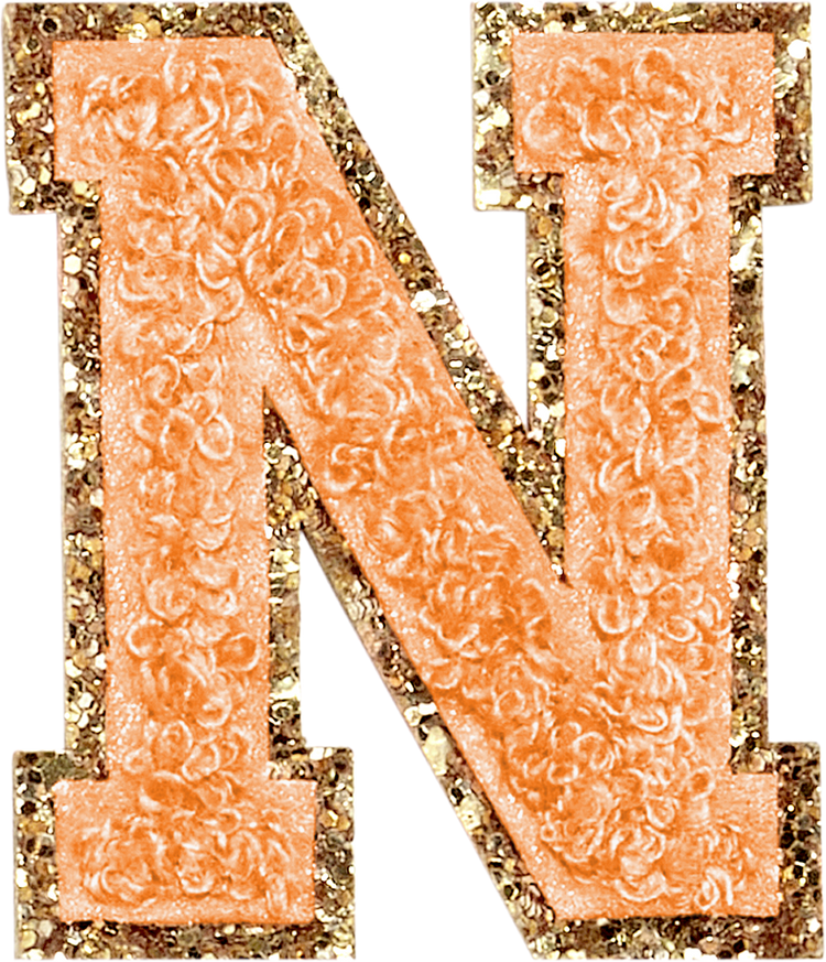 ABC Glitter Orange