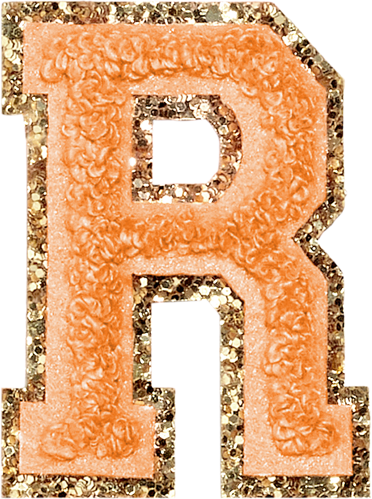 ABC Glitter Orange