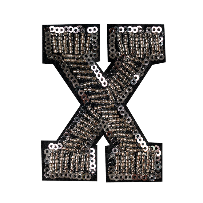 X SILVER LETTER
