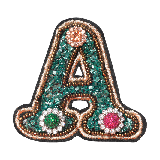 COLORFUL FLOWER LETTER A