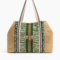BEE GREEN EMBELLISHED TOTE