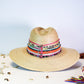 PINK AND BLUE TASSELS HAT